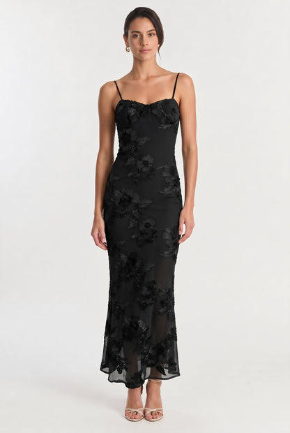 Elegant French Lace Cami Maxi Dress