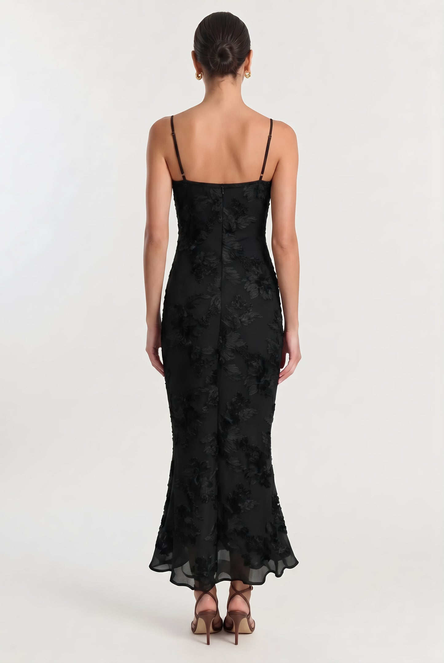 Elegant French Lace Cami Maxi Dress