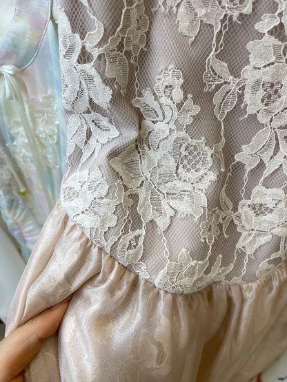 The Rose Jacquard Cinched-Waist Midi Dress