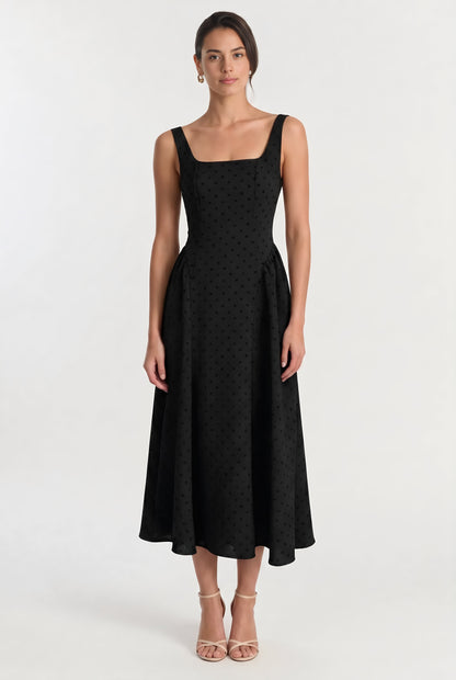 The French Polka Dot Maxi Dress